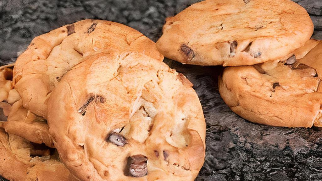 Grandma'S Half Baked Chocolate Chip Cookies · Six warm chocolate chip cookies, baked fresh to order.