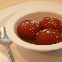 Gulab Jamun · Two fried little balls of joy. Soaked in a sweet honey syrup.