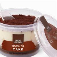 Tiramisu Cake (P) 提拉米苏杯 · Coffee & mascarpone creams on layer of sponge cake soaked in espresso, dusted with cocoa pow...