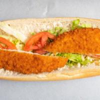 Fish Hoagie · with lettuce, tomato and onions