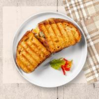 When In Italy Panini · Grilled chicken, fresh mozzarella, and roasted peppers on toasted bread.