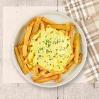 Melt Me Away Cheese Fries · Idaho potato fries cooked until golden brown and garnished with salt and melted cheddar chee...
