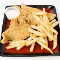 Fried Catfish Basket (4 Pieces) · Comes with French fries or sweet potato fries.