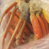 Snow Crab · Served with corn and potato steamed.