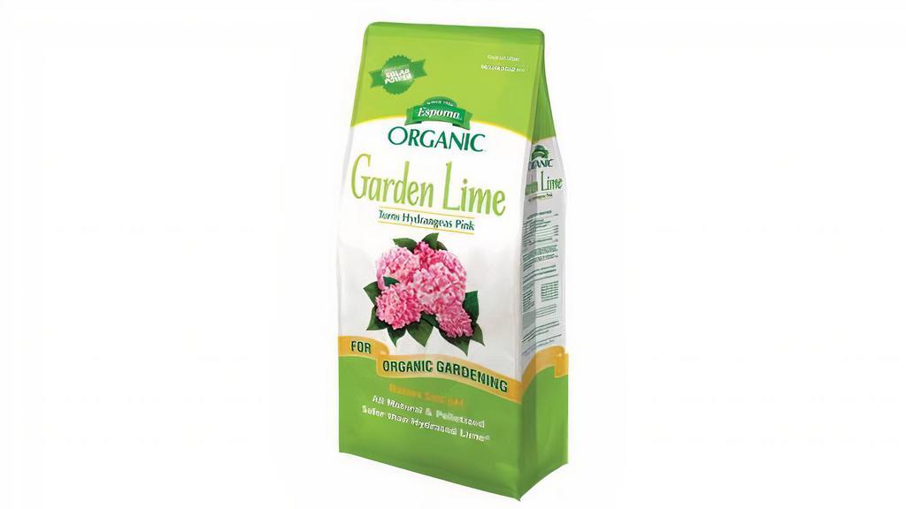 Espoma Organic Garden Lime (6.75 Pounds) · Turns hydrangeas pink, raises soil pH, safer than hydrated lime.