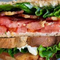 Blt Sandwich · Bacon (Applewood), lettuce, tomatoes and mayo. On your choice of bread.