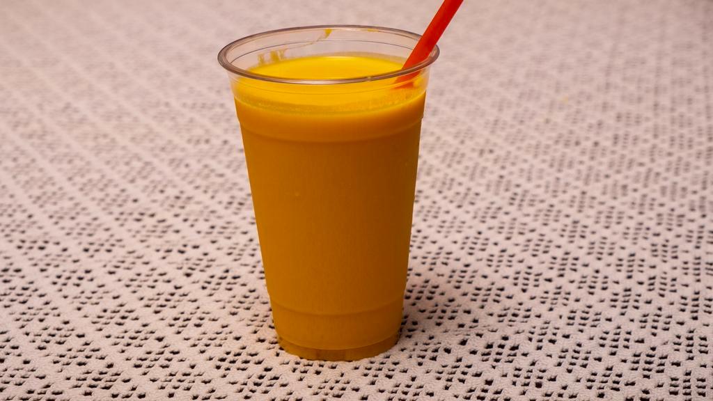 Mango Lassi · Yogurt drink made with mango.