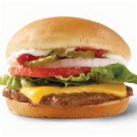 Cheeseburger Deluxe · Fresh beef topped with cheese, pickles, onions, tomatoes, crisp lettuce, ketchup, and mayo. ...