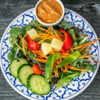House Salad · Mixed vegetables. Served with our house dressing.