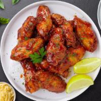 Wings Heaven · Fresh chicken wings breaded and fried until golden brown. Served with a side of ranch or ble...