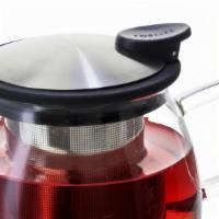 Forlife Bell Glass Teapot - 24Oz · 24 ounce teapot with removable stainless steel infuser, wide opening for cleaning and silico...
