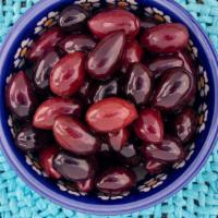 Kalamata Pitted  · Pint Size Pitted Kalamata Olives (no seed)