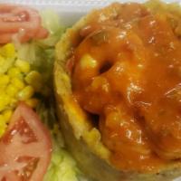 Shrimp Mofongo · Mofongo con Camarones(10 unit)