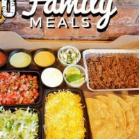 Crispy Taco Box · 4 orders of crispy corn tacos (12 tacos total) served with lettuce, cheese, pico de gallo an...
