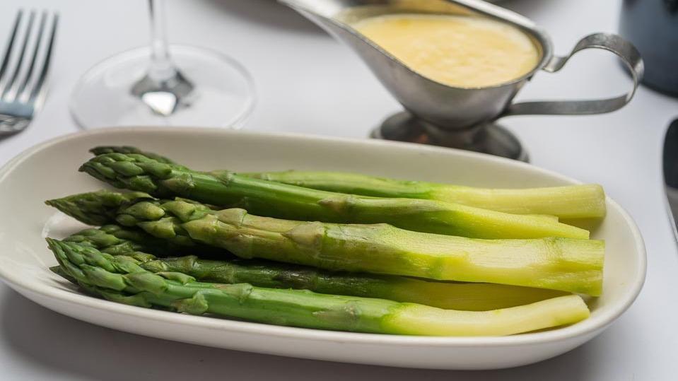 Jumbo Asparagus · Modifier Option: 1. Steamed 2. Grilled with Balsamic Glaze