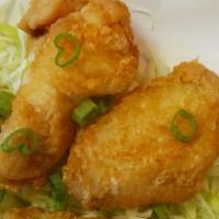 Chicken Wings (4Pc) · Deep-fried breaded marinated chicken wings.