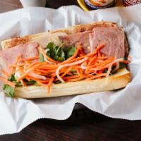 Original (Cold Cut) Banh Mi · Pate, ham, head cheese, jalapeno, pickled carrot and daikon, cilantro, whipped butter, cucum...