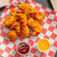 Chicken Tender · 3 large tenders with a choice of dips.