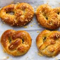 Classic Pretzel · Perfectly baked Buttery pretzel, with just a hint of salt drizzled on.