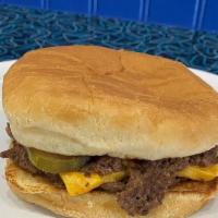 Double Cheese Burger · Two fresh ground beef patties, made daily, on a toasted bun. Comes with our signature yellow...