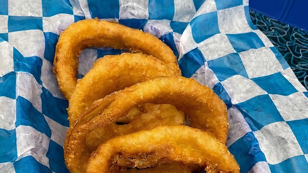 Onion Ring · Beer batter fried onion rings, (Approx. 5)