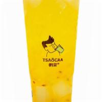 Pineapple & Passionfruit Green Tea W. Lime Jelly · 