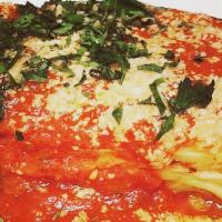 Meat Lasagna · Three cheese, ground beef, béchamel sauce
