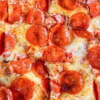Small Pepperoni (Takeout) · crushed tomato base, house blend cheese, pepperoni