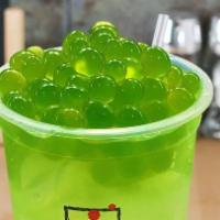 Green Apple Lemonade · 24 oz ( Made with real juice bursting boba)