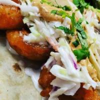 Order Special Shrimp Tacos · Served in flour tortillas and topped with coleslaw, chipotle aioli and cilantro