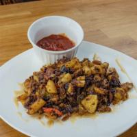 Home Fries · Nan’s down home fries with peppers and onions