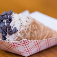 Cannoli · Fried pastry shells. Inside is sweet ricotta and mascarpone cream with chocolate chips.