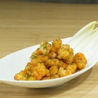 Rock Shrimp Tempura · Spicy gochujang aioli.