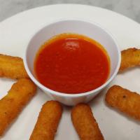 Mozzarella Stick · Six per serving with Tomato Sauce