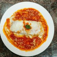 Meat Lasagna · Our Homemade Lasagna Made with Layers of Pasta Filled with Lean Ground Beef, Mozzarella, Ric...