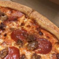 Meat Lovers' Pizza  · Pepperoni, sausage, meatball, bacon and ham.