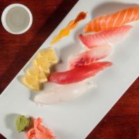 Sushi Sampler · Five pieces of chef's choice sushi.