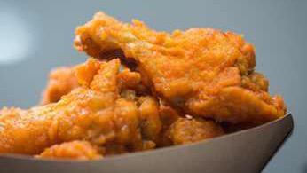 Wings  · Kettle sizzled fresh jumbo wings served with a choice of homemade buttermilk ranch or blue c...