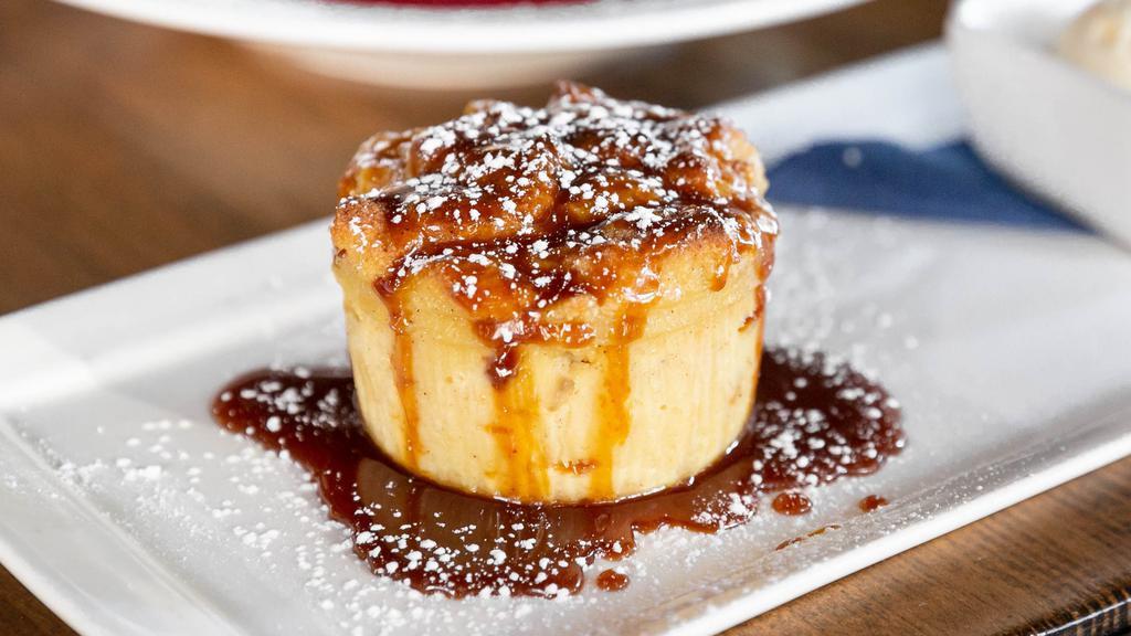 Bread Pudding · Chef's grandmother's recipe, a southern tradition bourbon caramel sauce.