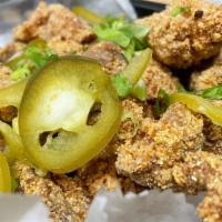 Fried Chicken Bites · Pickled Jalapenos. Housemade BBQ, Sweet Nashville -OR- buffalo.