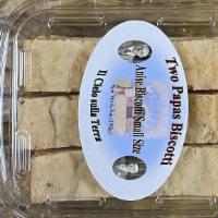 Two Papas Biscotti Anise · 6.7oz box.  Anise Biscotti small size