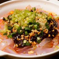 Chengdu Mung Bean Noodle · Traditional Sichuan gelatinous noodle made from mung bean powder with chili oil Gelatinous b...