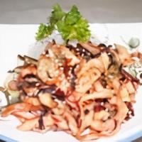 Ika Salad · Blended squid with seaweed.