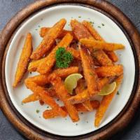 Spiced Up Fries · (Vegetarian) Idaho potato fries cooked until golden brown and garnished with salt and spices.