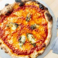 12″ Small Margherita Pie Pizza · Pomodoro, fresh mozzarella, basil. Gluten-free crust for an additional charge.
