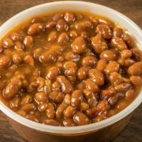 Baked Beans · (8) oz. Tender, slow-cooked beans with a hint of brown sugar.