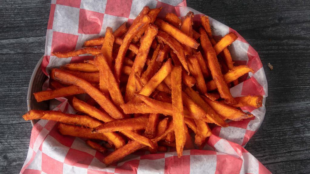 Sweet Potato Fries · Served with chipotle sauce.