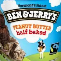Peanut Butter Half Baked · Chocolate & Peanut Butter Ice Creams Mixed with Gobs of Peanut Butter Cookie Dough & Fudge B...