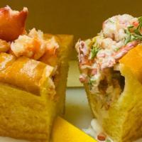 1/2 & 1/2 Lobster Roll · 1/2 connecticut style 1/2 new england style.
