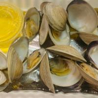 Steamed Clams · Steamed sweet clams with melted butter & lemon.